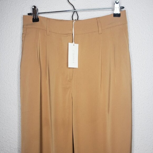 NWT Z Supply Women's Lucy Twill Pleated Front Trouser Pants (1317-19) - Picture 2 of 5